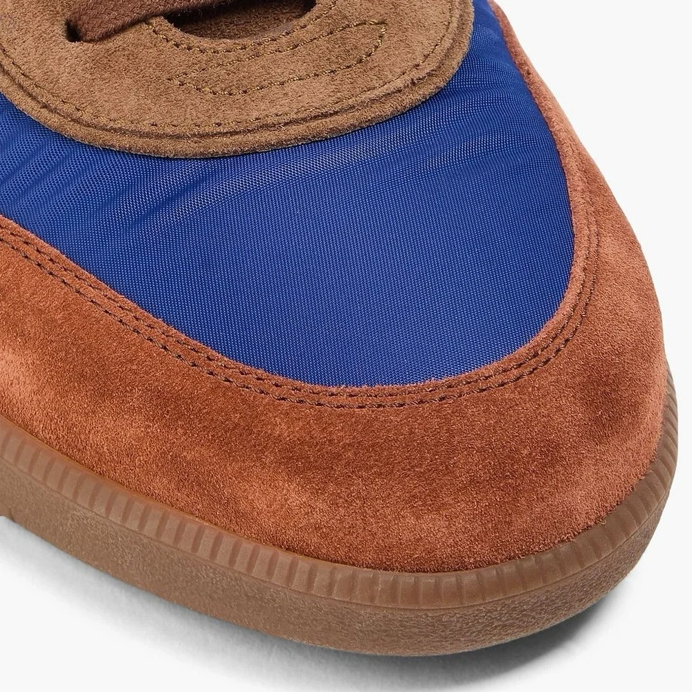Men’s Tod’s Leather, Suede, and Shell Sneakers in Bright Blue